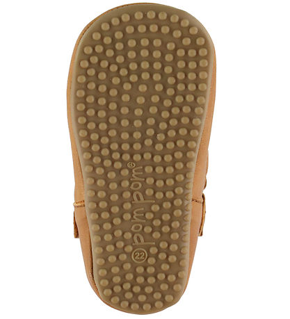Pom Pom Ballerina Slippers - Beginners - Camel