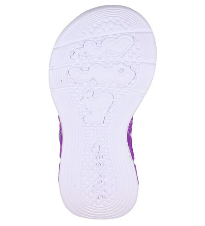 Skechers Sandals w. Light - Flutter Hearts - Lavender/Multi