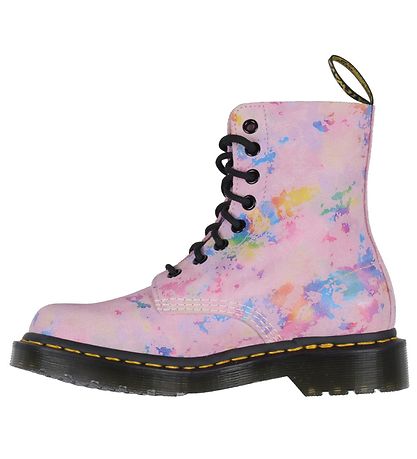 Dr. Martens Stígvél - 1460 Pascal - Bleikt Rainbow Sprunga Suede