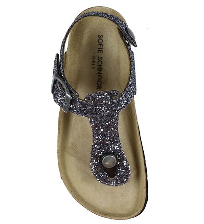 Sofie Schnoor Sandals - Glitter - Antique Silver