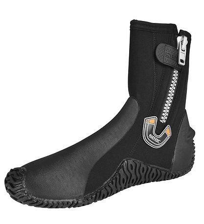 Seac Badeschuhe m. Reißverschluss - Basic HD 5 mm - Schwarz