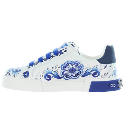 Dolce Gabbana Shoe Blu Mediterraneo White w. Blue Rhin