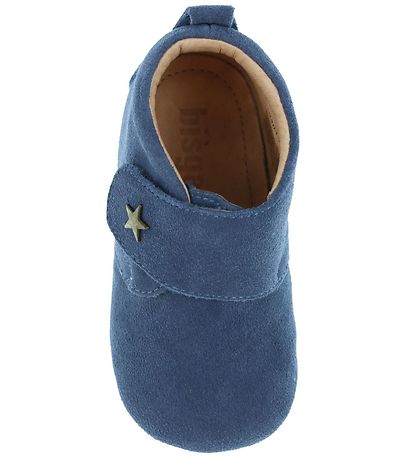 Bisgaard Soft Sole Leather Shoes - Baby Star - Blue