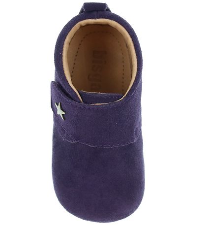 Bisgaard Soft Sole Leather Shoes - Baby Star - Purple