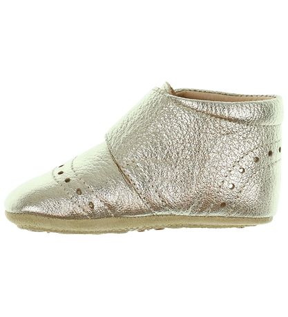 Bisgaard Soft Sole Leather Shoes - Petit - Gold