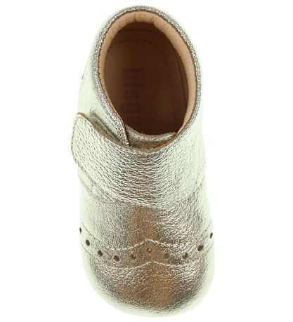 Bisgaard Soft Sole Leather Shoes - Petit - Gold