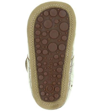Bisgaard Soft Sole Leather Shoes - Petit - Gold