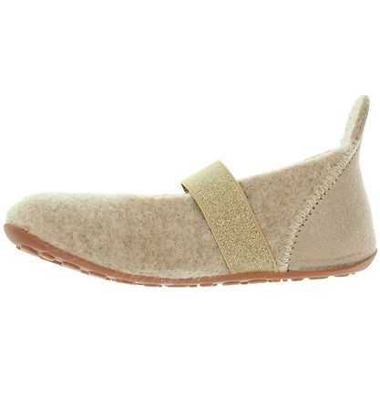 Bisgaard Ballerina Slippers - Wool - Ballet - Nougat