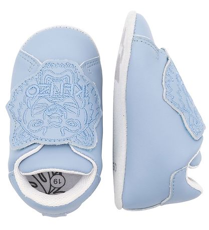 Kenzo Soft Sole Leather Shoes Light Blue KW IE