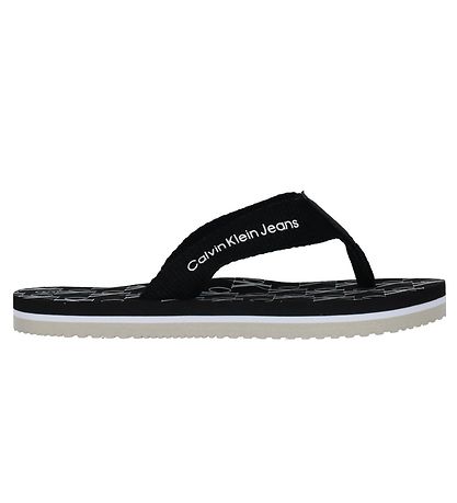 Calvin Klein Flip Flops Logo Print Black KW RO