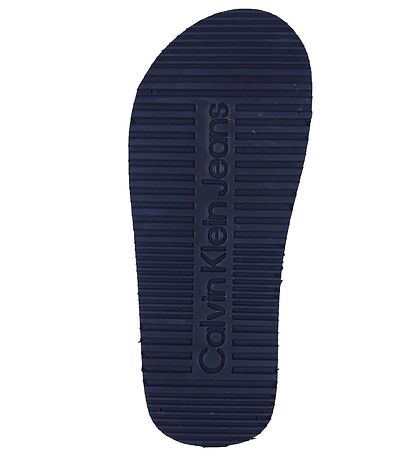 Calvin Klein Flip-Flops - Logo Print - Blå