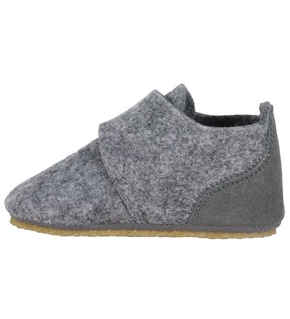 Wheat Slippers - Wool - Marlin Felt - Grey