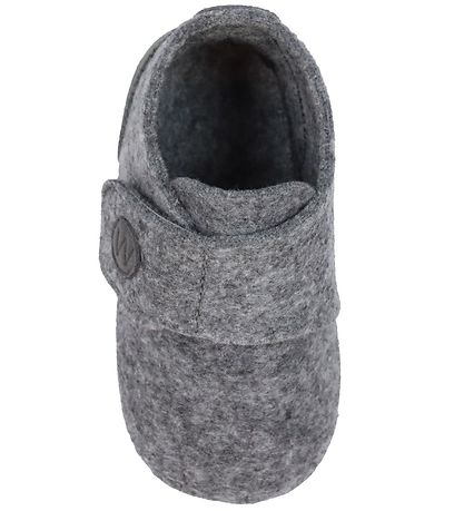 Wheat Slippers - Wool - Marlin Felt - Grey