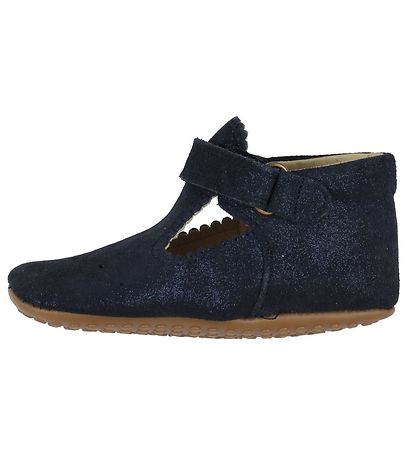 Pom Pom Ballerina Inneskor - Blue Glitter