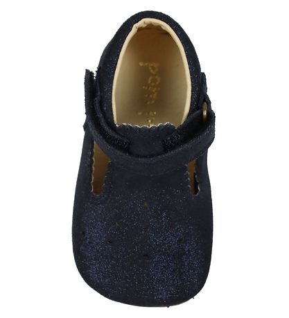 Pom Pom Ballerina Inneskor - Blue Glitter