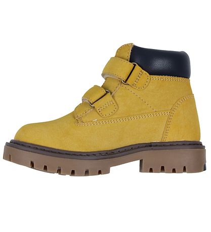 Tommy Hilfiger Boots - Velcro Bootie - Ocher/Blue