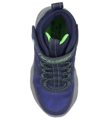 Skechers Winter Boots w. Light - Twisted Brights - Navy Lime