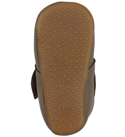 Pom Pom Innerskor - Velcro - Taupe