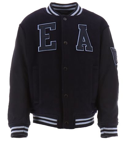 Emporio Armani Jakki - ull - Dökkblátt M. Ljósblár