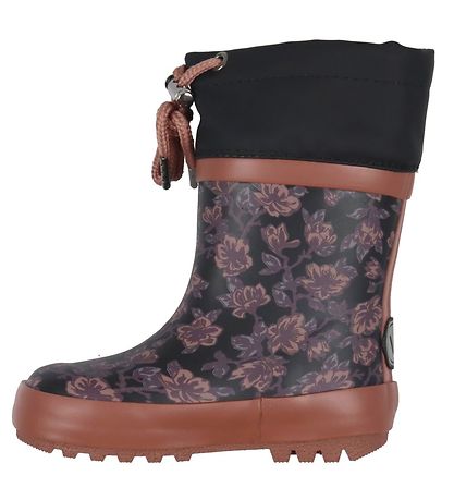 Wheat Rubber Boots with. For - Black Magnolia