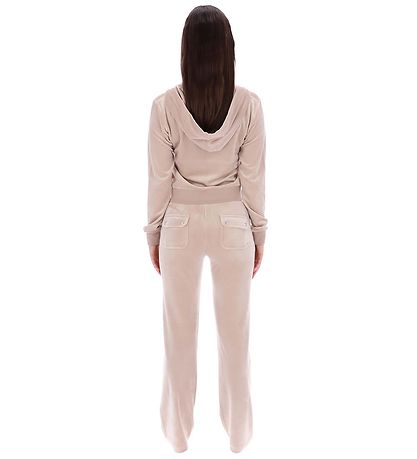 Juicy Couture Velvet Trousers - Warm Taupe