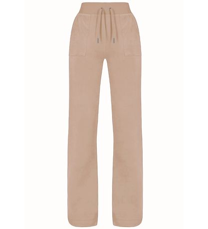 Juicy Couture Velvet Trousers - Warm Taupe