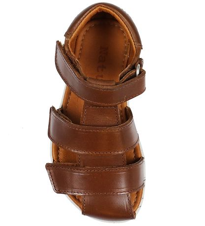 Nature Sandalar - Birki-uppdráttur Leather - Tóbak