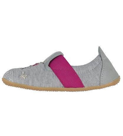 Living Kitzbhel Ballerina Slippers - Light Grey w. Rainbow/Unic