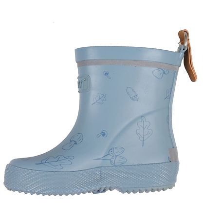 CeLaVi Rubber Boots - Short - Smoke Blue w. Print