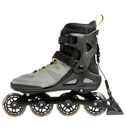 Rollerblade Rollerskates - Macroblade - 80 ABT - Silver/Neon Yel