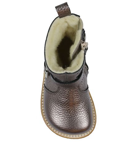 Angulus Winter Boots - Tex - Mauve Shine/Champagne w. Zipp