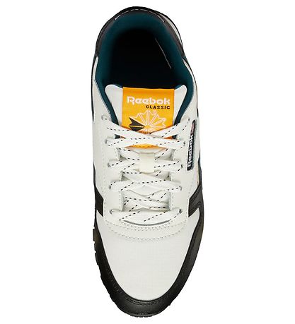 Reebok Shoe - Leather - Chalk/Core Black/Semi Solar Gold