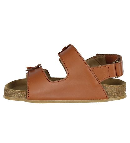 Wheat Sandals - Clare Flower - Amber Brown