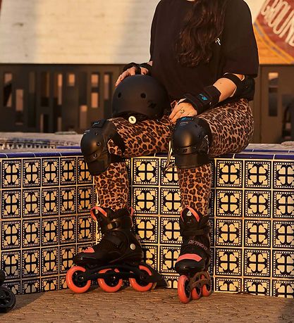 K2 Rollerskates - Trio LT 100 W - Black/Coral - Inline