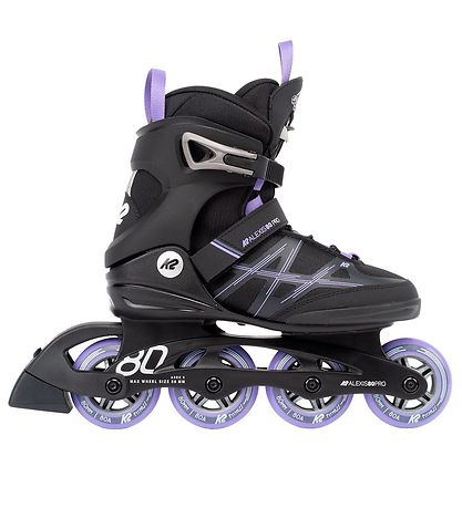 K2 Rollschuhe - Alexis 80 Pro - Schwarz/Lila - Inline