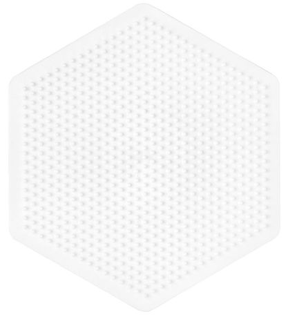 Hama Midi - Bügelperlensteckplatten - 2er-Pack - Herz & Sechseck