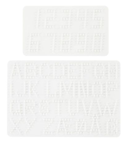 Hama Midi Pegboard - 2-Pack - Alphabet & Numbers