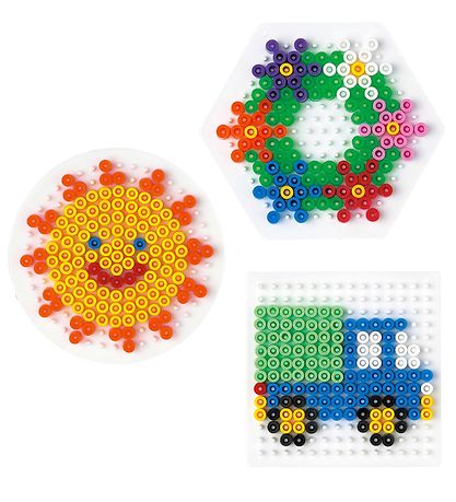 Hama Midi Pegboard - 3-Pack - Circle, Square & Hexagon