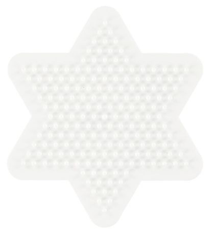 Hama Midi Perlen Steckplatten - 2er-Pack - Herz & Stern