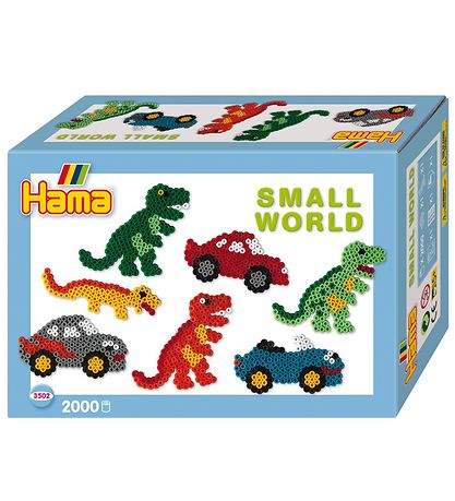Hama Midi Helmeä - Small World - 2000 kpl. - dinosaurukset ja Au