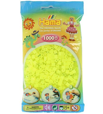 Hama Midi Perlur - 1000 Stk. - 34 Neon gult