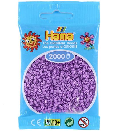 Hama Mini Perlur - 2000 Stk. - 45 Pastel Fjólublátt