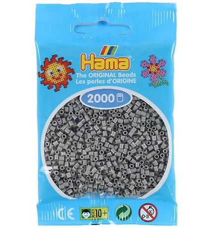 Hama Mini Perlur - 2000 Stk. - 17 Grár