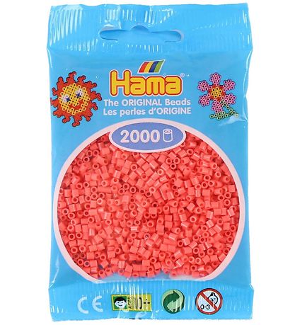 Hama Mini Perlur - 2000 Stk. - 44 Pastel Rautt