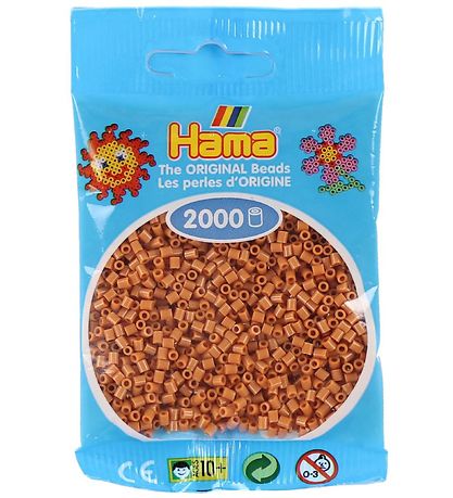 Hama Mini Perlur - 2000 Stk. - 21 Ljósbrúnt