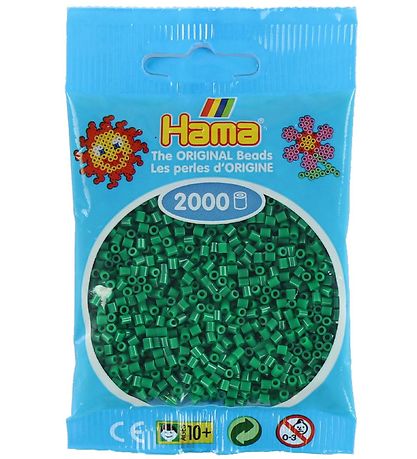 Hama Mini Perlur - 2000 Stk. - 10 Grænt