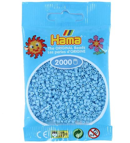 Hama Mini Perlur - 2000 Stk. - 46 Pastel Blár