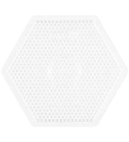 Hama Midi Pegboard - Large Hexagon - Transparent