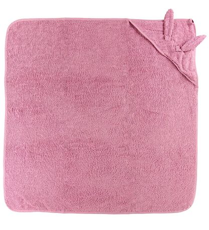 Pippi Baby Hooded Towel - 83x83 - Rose