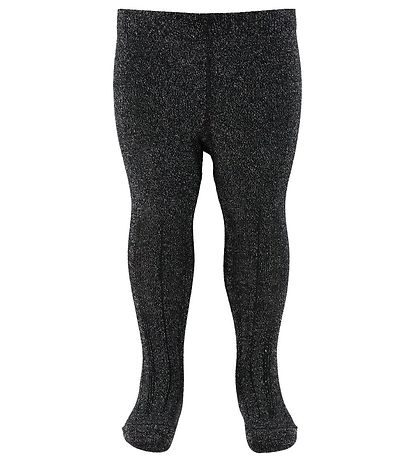 Minymo Strumpfhosen - 2er-Pack - Pink/Schwarz m. Glitzer